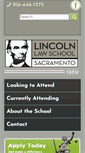 Mobile Screenshot of lincolnlaw.edu