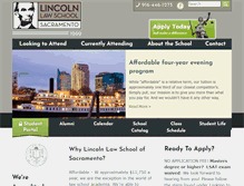 Tablet Screenshot of lincolnlaw.edu